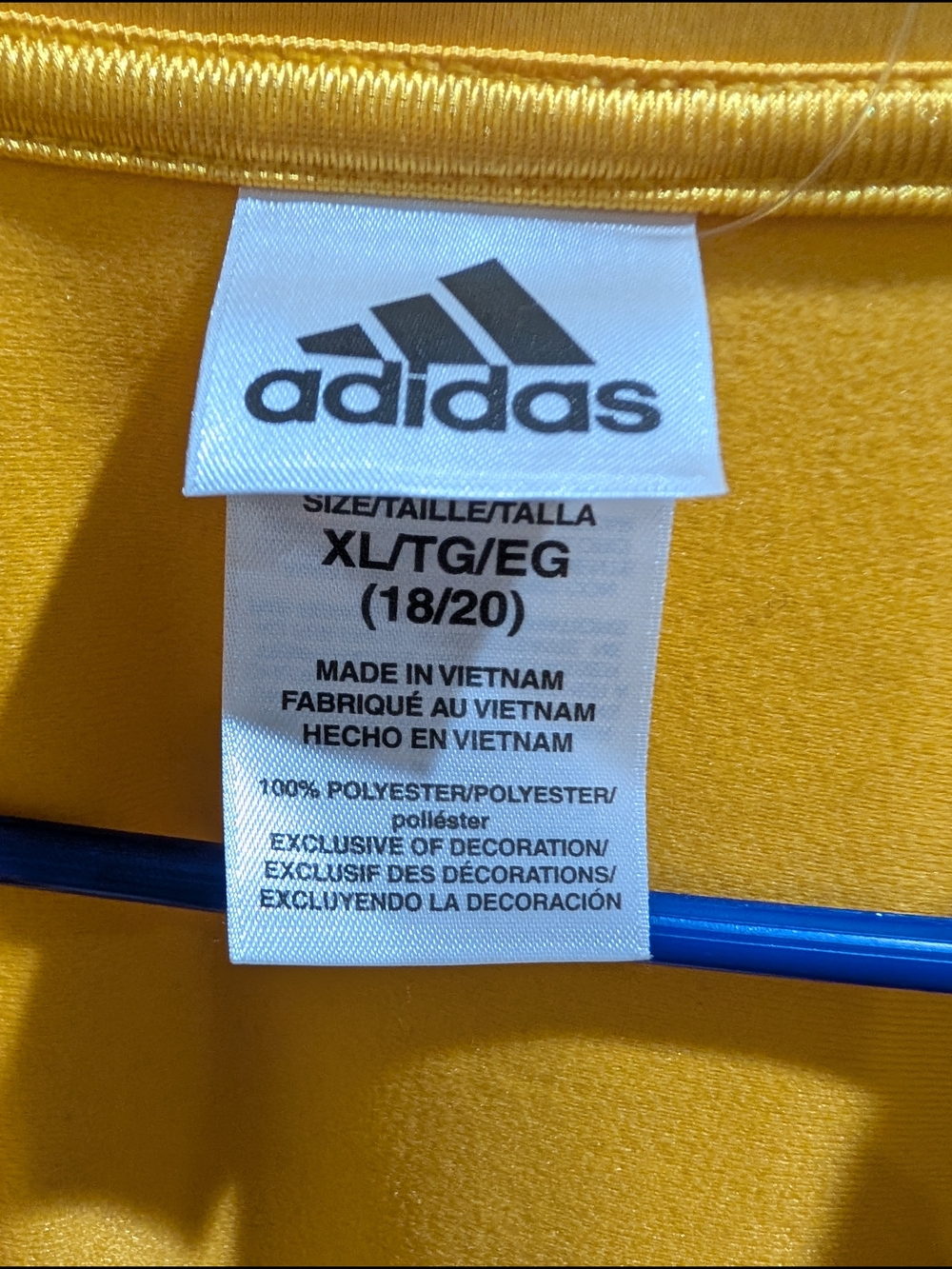 Adidas Men’s Yellow & Navy Track Jacket - Picture 6 of 7